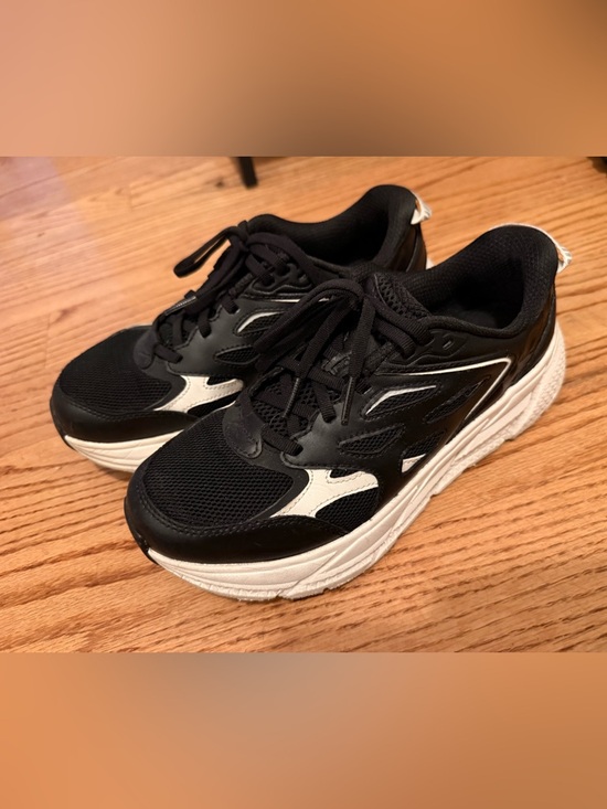 Hoka Shoes - Hoka Black & White Athletic Sneakers